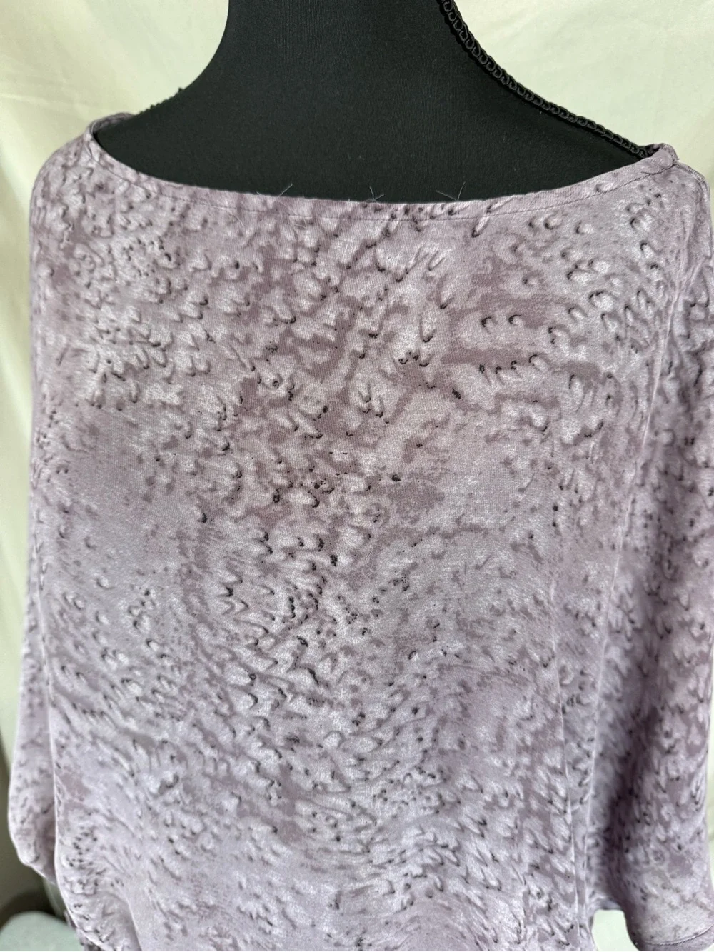MICHAEL Michael‎ Kors Purple Print Dolman Sleeve Top - Large